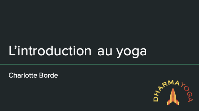 Intro au Yoga